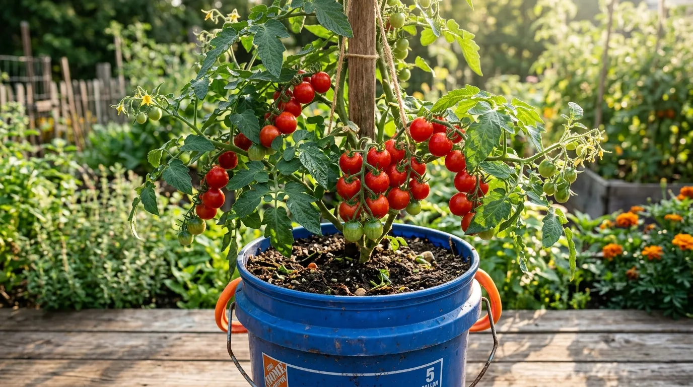 9 Vegetables to Grow in 5 Gallon Buckets